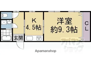 松野アパート【203号室】の間取り