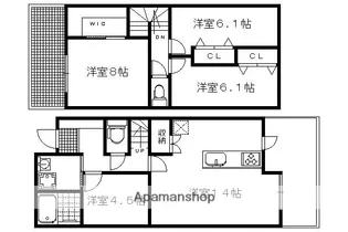 アビテ花の木【C号室】の間取り