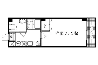 フラッティ円町北【410号室】の間取り