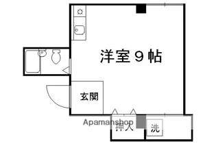 スチュディオ・エトレ88【1-C号室】の間取り
