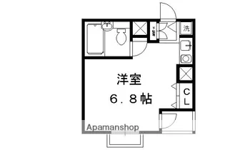 DETOMー1北山レディース【309号室】の間取り