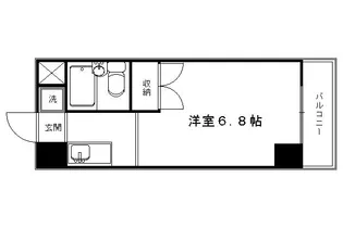グランディール舟田【105号室】の間取り