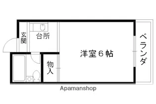 セブンスパークアパートメント【608号室】の間取り