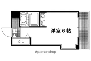 コーポ出町柳【1102号室】の間取り