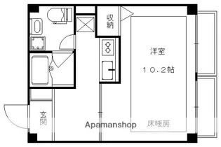 シチクハイネス【206号室】の間取り
