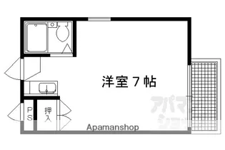 ウィステリア神楽岡【103号室】の間取り