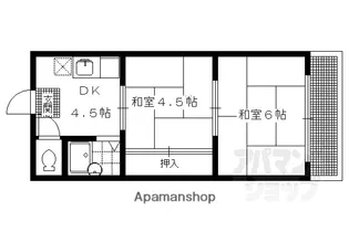 セントラル修学院【202号室】の間取り