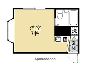 プティ・シャンテ太子道【101号室】の間取り