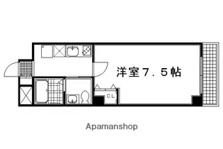 フラッティ今出川天神【606号室】の間取り