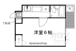 ヴィラ熊野【503号室】の間取り