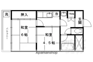 2Kの間取り画像