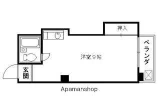 TWINVIEW西大路【205号室】の間取り