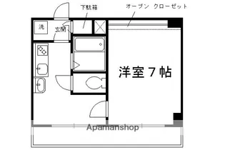 プレイル北大路ビル【304号室】の間取り