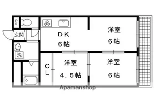 ニュー太田【205号室】の間取り