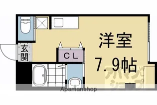 きんこん館【206号室】の間取り