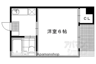 新山荘【108号室】の間取り