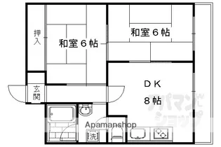 ロイヤルコーポ【6階】の間取り