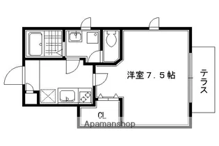 ABIES下鴨【101号室】の間取り