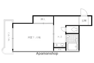 ミヤギマンション【205号室】の間取り