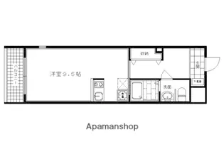 珠光ビル四条大宮II【4階】の間取り