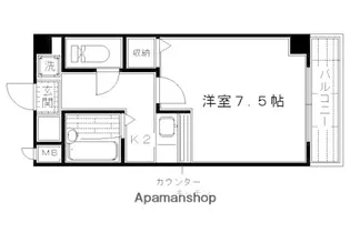 ノーブル北山【202号室】の間取り