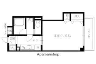 交庸マンション【207号室】の間取り