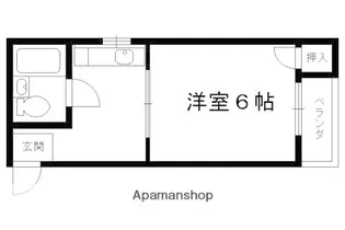 コートハウス紫明【306号室】の間取り