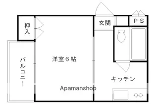 コートハウス紫明【103号室】の間取り