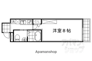 アークリード今出川大宮【205号室】の間取り