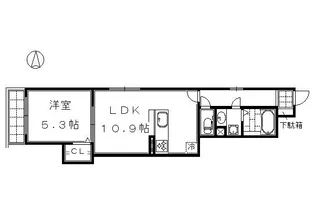 シャーメゾン柳八幡町【302号室】の間取り