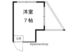 コーポ満田【3F-6号室】の間取り