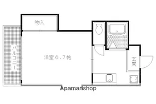 ファーストコート紫竹【401号室】の間取り