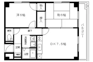 プェネリジェール西五条II【52450号室】の間取り