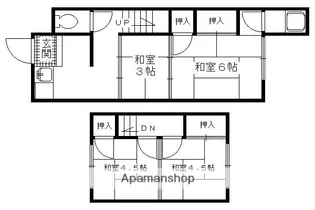 京都府京都市左京区修学院中林町【一戸建】の間取り