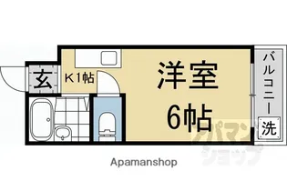 モンブランスギエ【205号室】の間取り