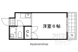 モンブランスギエ【206号室】の間取り