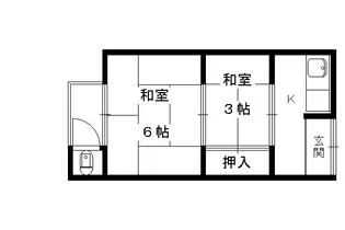 十塚荘【3号室】の間取り