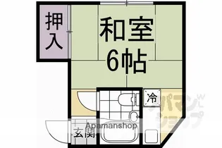 岡崎神宮荘【西号室】の間取り