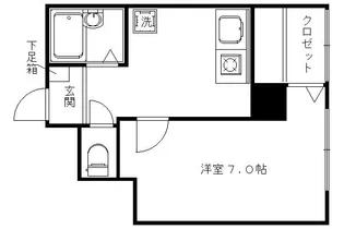 三洋苑【202号室】の間取り
