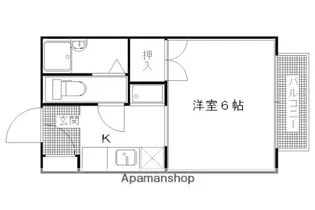 瀬戸畑ハイツ【202号室】の間取り