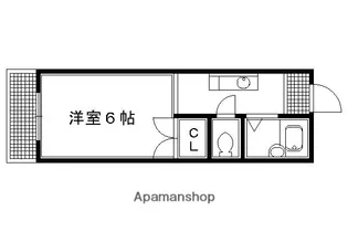 幸神ハイツ【101号室】の間取り