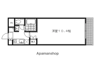 クラロ東大路【N307号室】の間取り