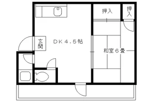第2吉与門ハイツ【203号室】の間取り