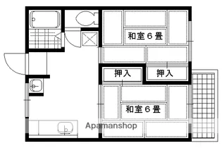 グリーンヒルおぐら【105号室】の間取り