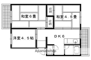 花園マンション【301号室】の間取り