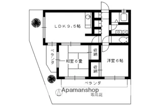 パレスイマイ【101号室】の間取り