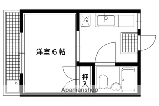 1Kの間取り画像