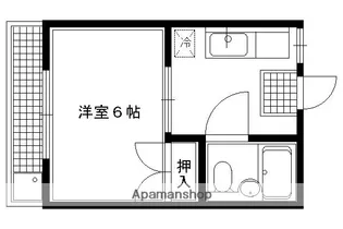 1Kの間取り画像