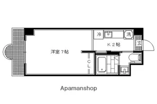 リバーロードタカノ【7階】の間取り