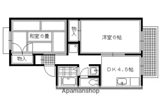 セジュール洛北【101号室】の間取り